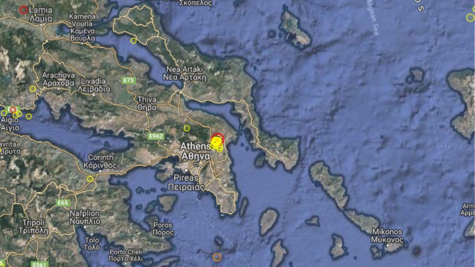 Ισχυρή σεισμική δόνηση 4,4 Ρίχτερ ταρακούνησε την Αθήνα